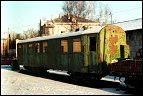 Почтовый вагон Pafawag в музее ж.д. транспорта в Риге (А. Кузнецов)