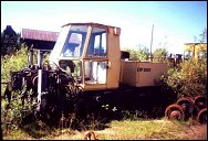 Машина шпалоподбивочная  с выправочно-рихтовочным устройством ВПР-300У на путях Усть-Ваеньгской УЖД, VI.2001 (Меньшиков А.)